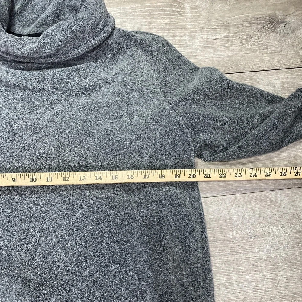 Nike Dri-Fit Pullover Womens Tunic L Gray Fleece‎ Mock Neck AQ4690 Athletic Top